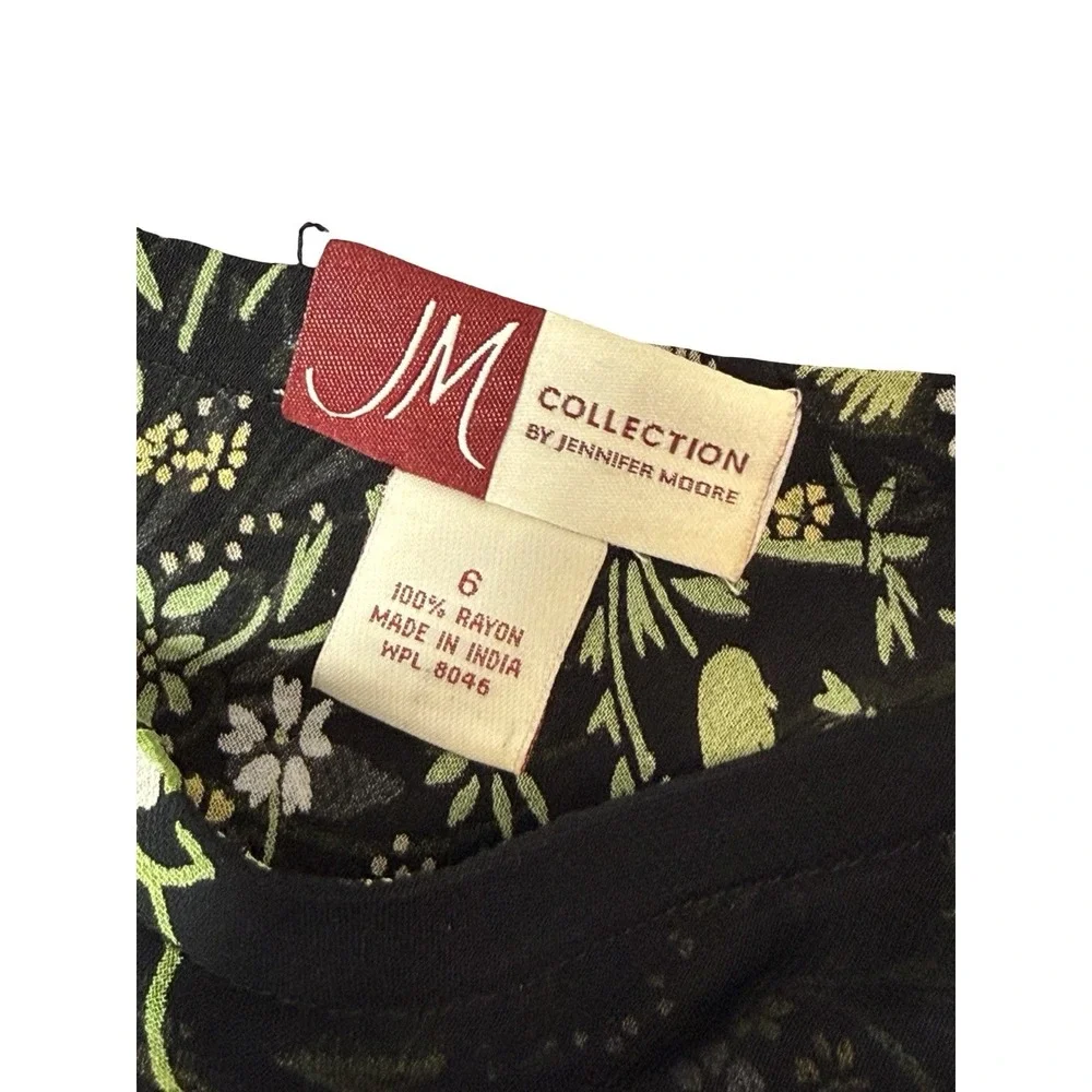 Y2K Reversible Floral‎ Midi Skirt Boho Fairycore Whimsigoth Handkerchief Hem 6
